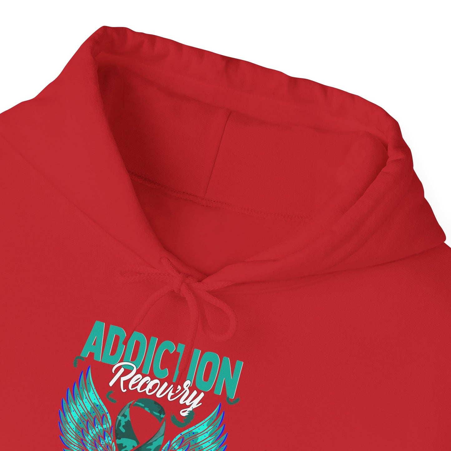 Addiction Warrior Hoodie — Recovery Support Ribbon Sweatshirt
