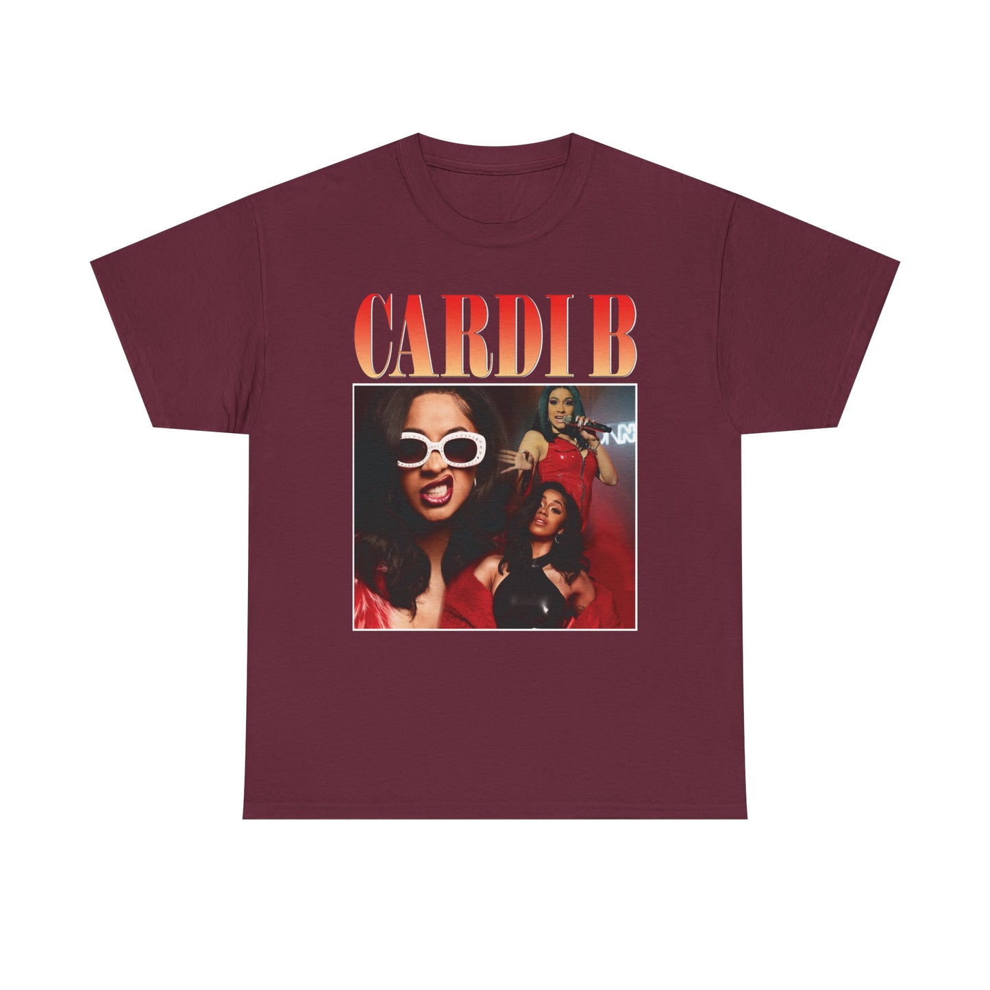 Graphic Tee — Retro Photo Collage Music Artist Design