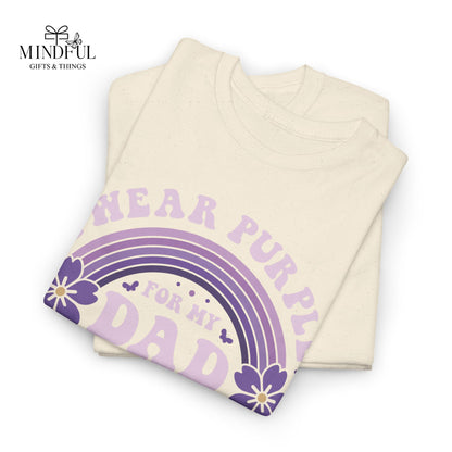 Alzheimer’s Awareness Dad T-Shirt — "I Wear Purple For My Dad" Support Tee