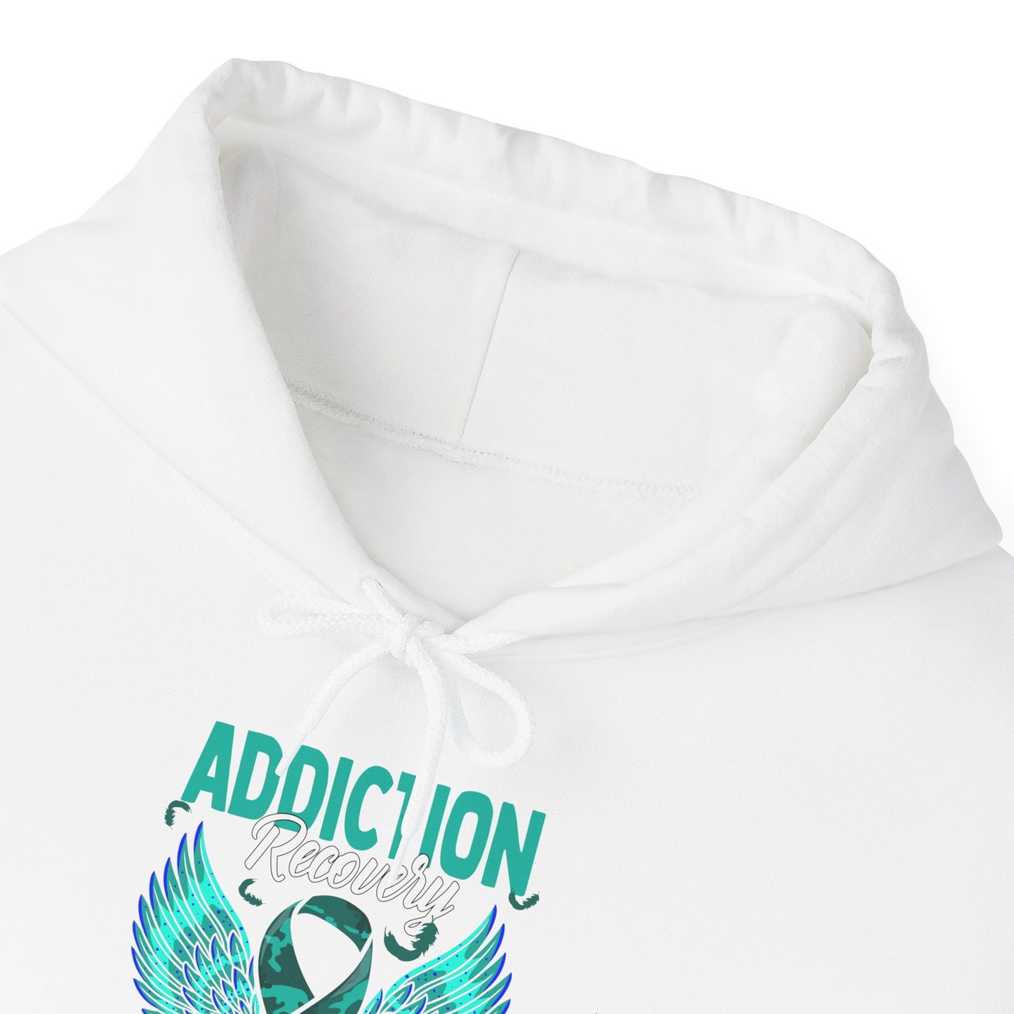 Addiction Warrior Hoodie — Recovery Support Ribbon Sweatshirt