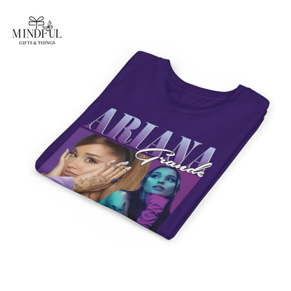 Youth Music Graphic Tee - Purple Photo Collage Design