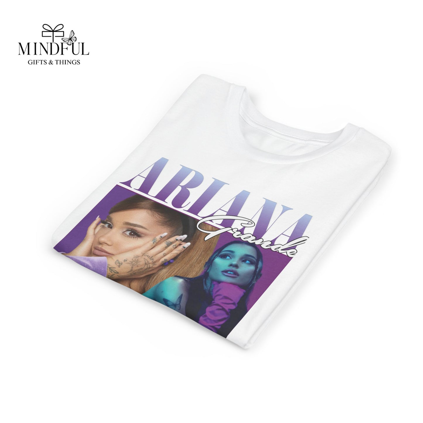 Youth Music Graphic Tee - Purple Photo Collage Design