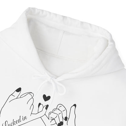 Hoodie — Minimal 'Promise' Pinky Swear Line Art Pullover