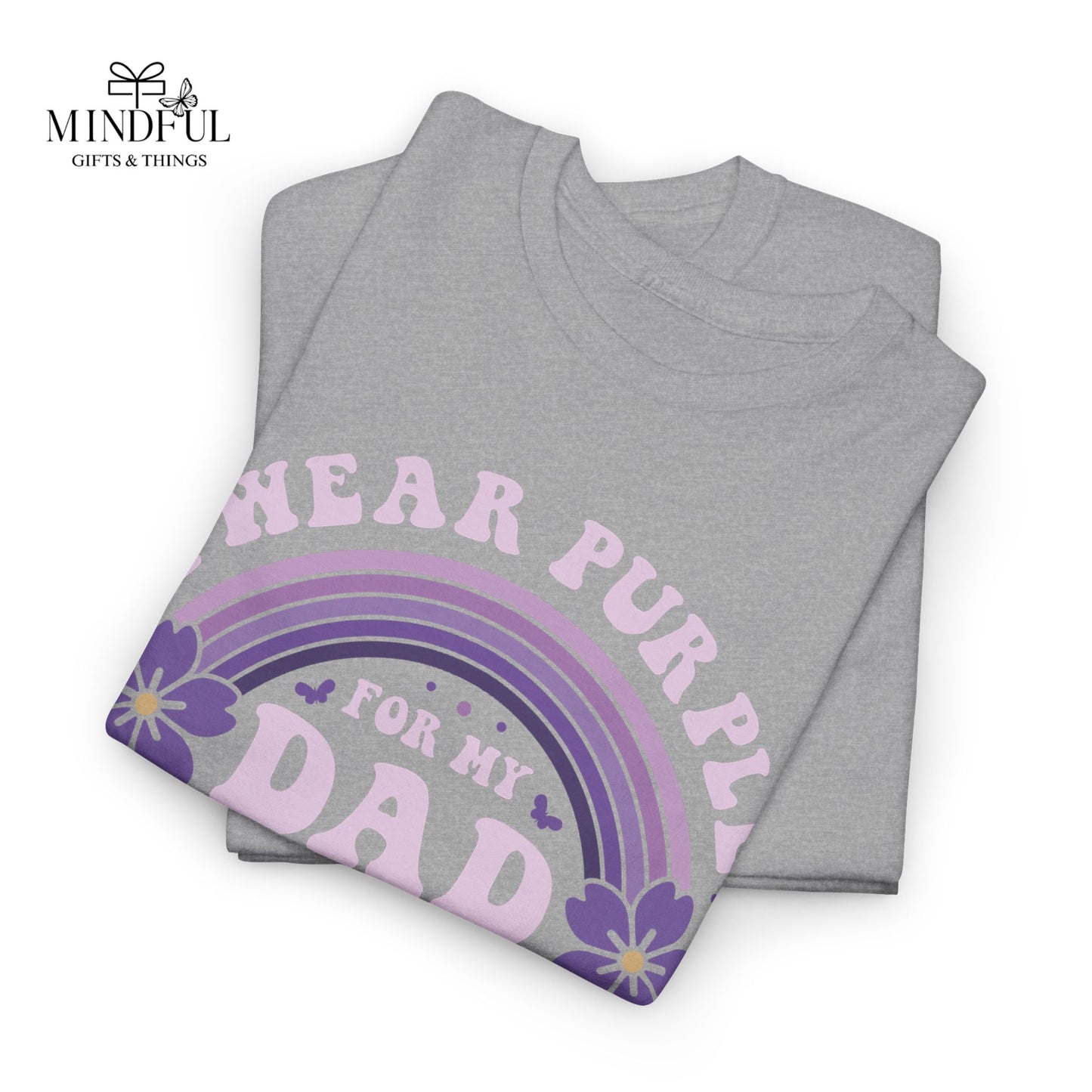 Alzheimer’s Awareness Dad T-Shirt — "I Wear Purple For My Dad" Support Tee