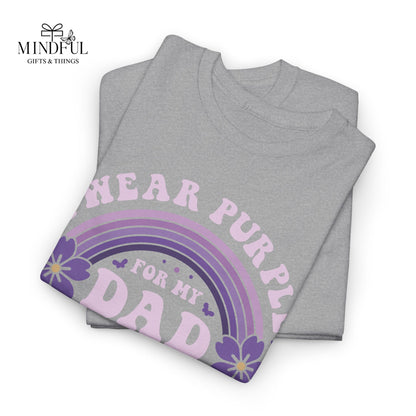 Alzheimer’s Awareness Dad T-Shirt — "I Wear Purple For My Dad" Support Tee