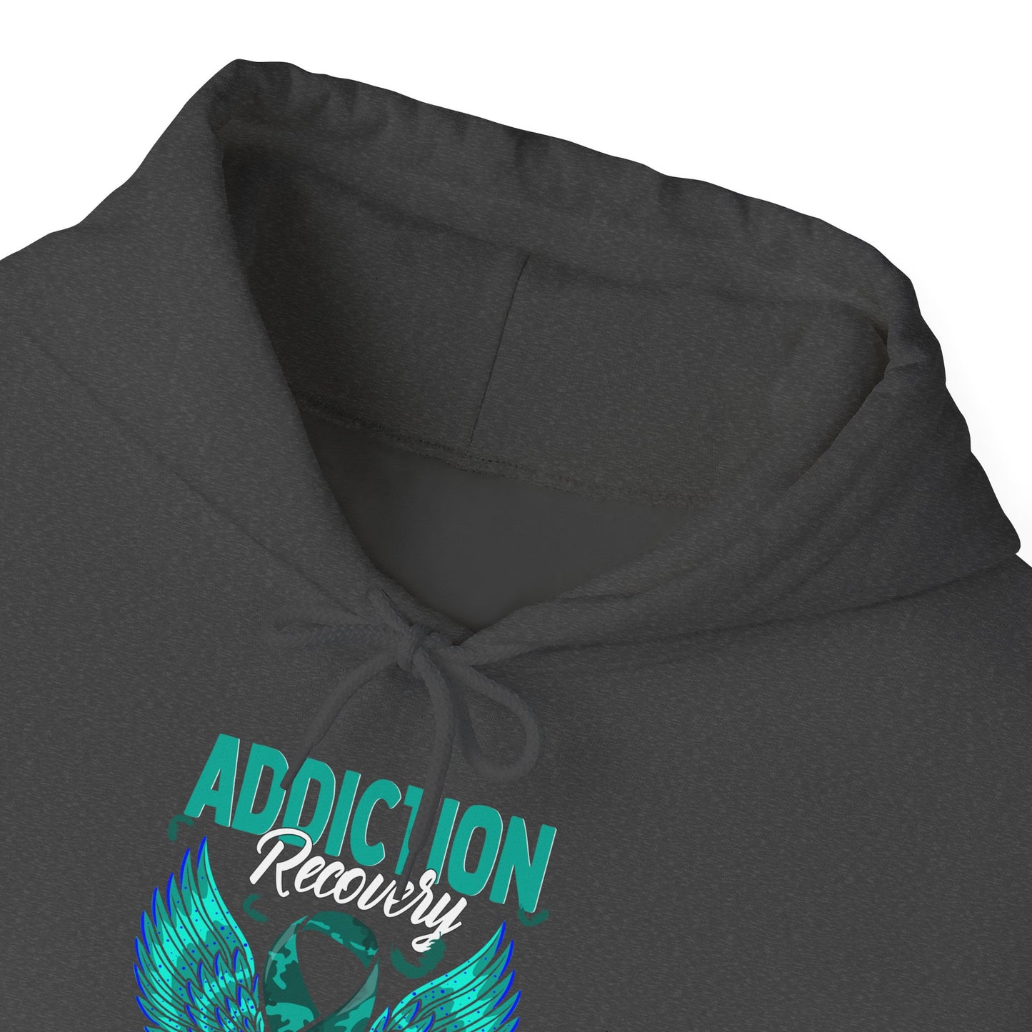 Addiction Warrior Hoodie — Recovery Support Ribbon Sweatshirt