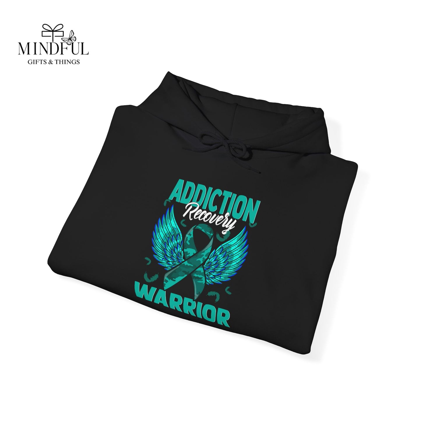 Addiction Warrior Hoodie — Recovery Support Ribbon Sweatshirt