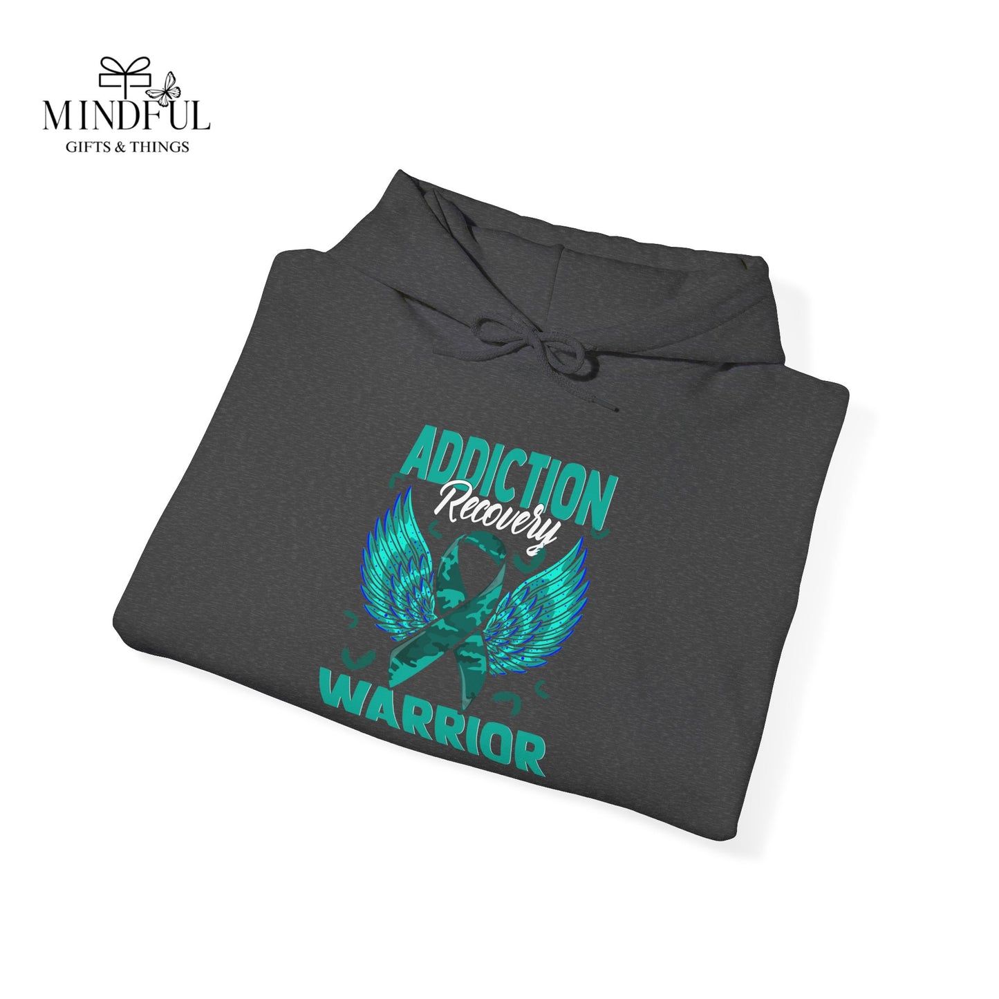 Addiction Warrior Hoodie — Recovery Support Ribbon Sweatshirt