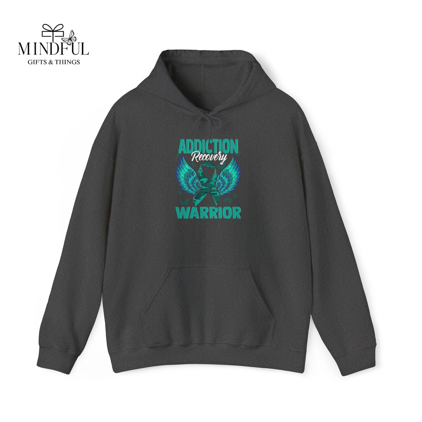Addiction Warrior Hoodie — Recovery Support Ribbon Sweatshirt