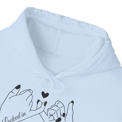 Hoodie — Minimal 'Promise' Pinky Swear Line Art Pullover