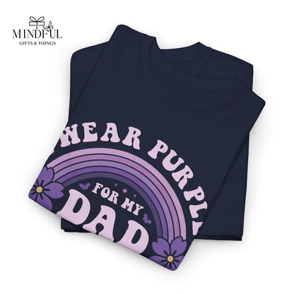 Alzheimer’s Awareness Dad T-Shirt — "I Wear Purple For My Dad" Support Tee