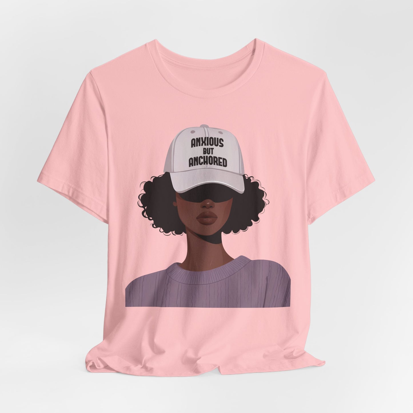 Ambitious But Anchored Graphic Tee — Empowered Black Woman Design