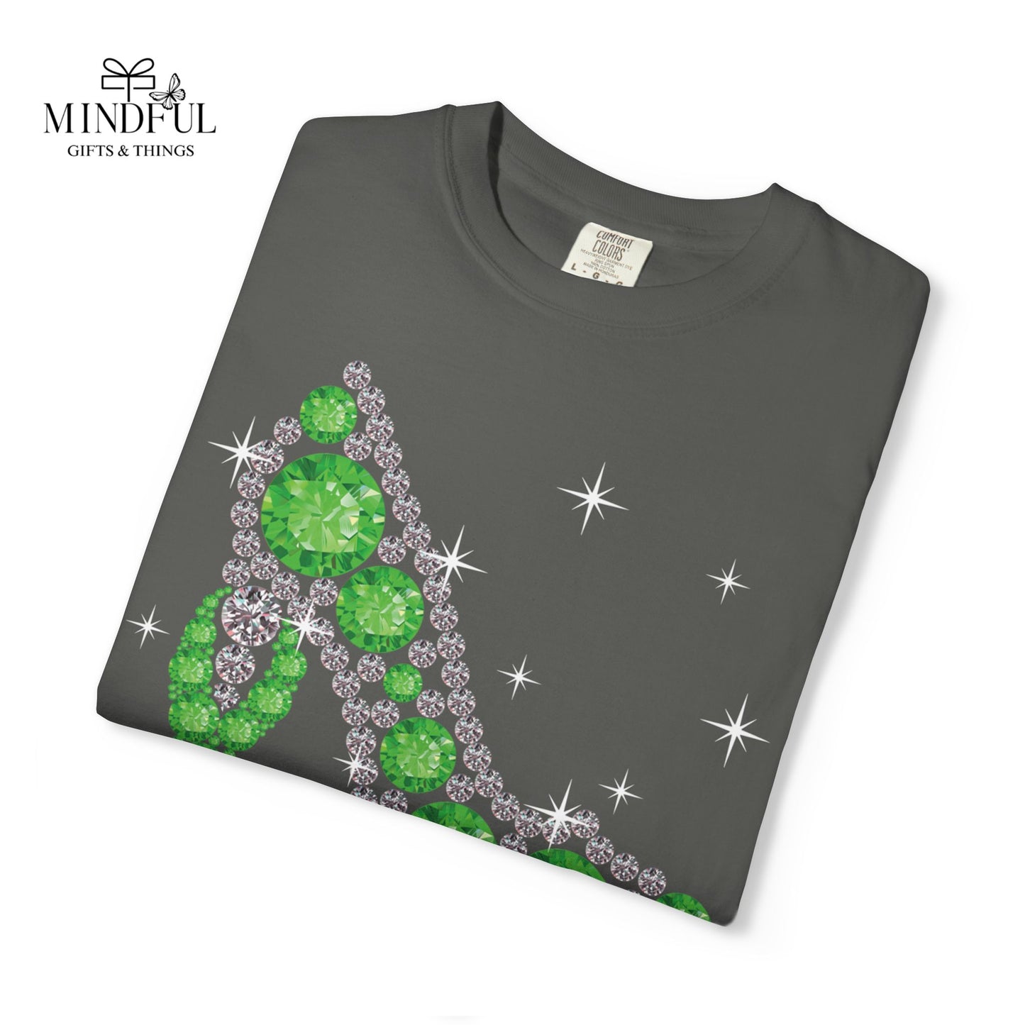 Mental Health Awareness T-Shirt — "Fight Like a Boss" Green Ribbon Heels