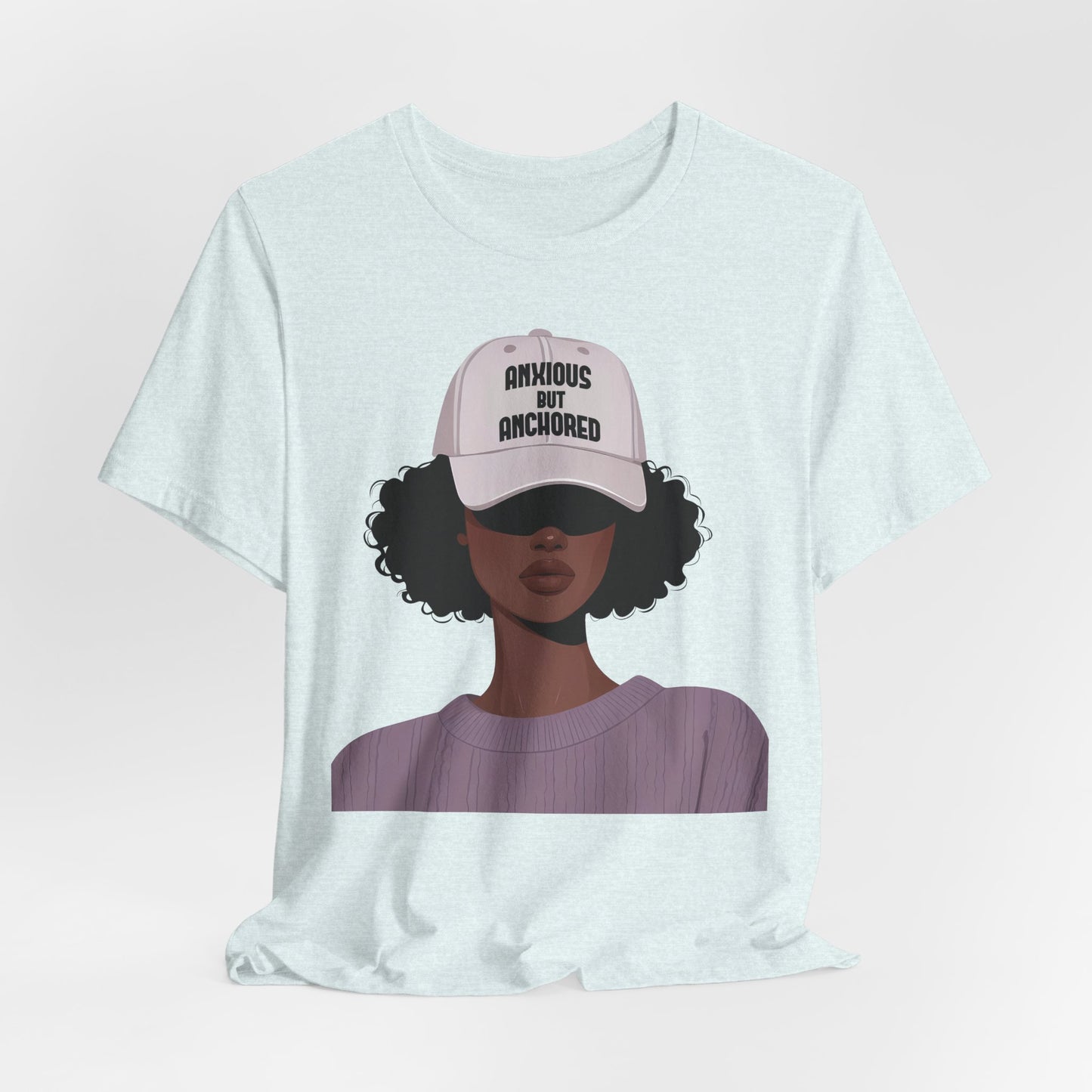 Ambitious But Anchored Graphic Tee — Empowered Black Woman Design
