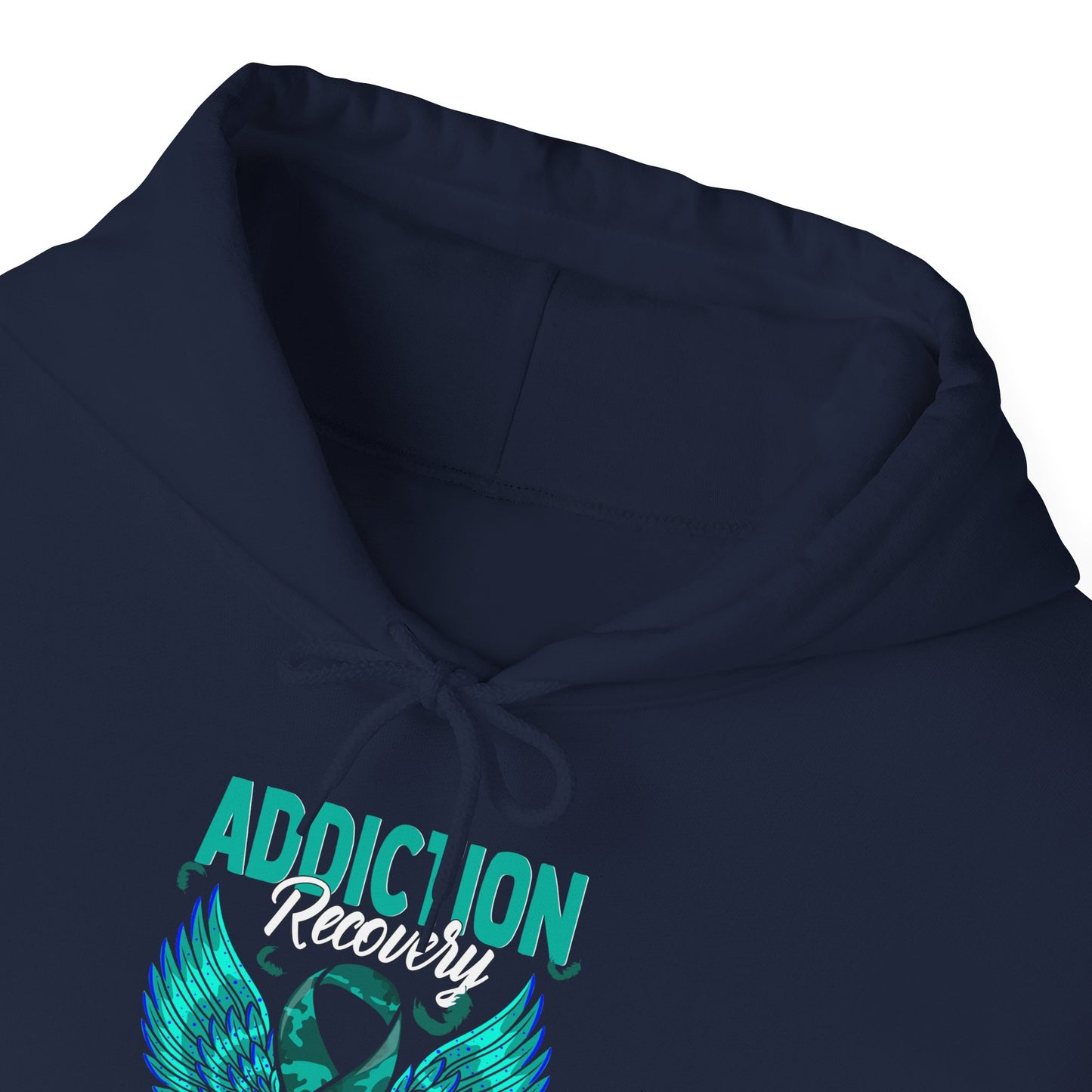 Addiction Warrior Hoodie — Recovery Support Ribbon Sweatshirt