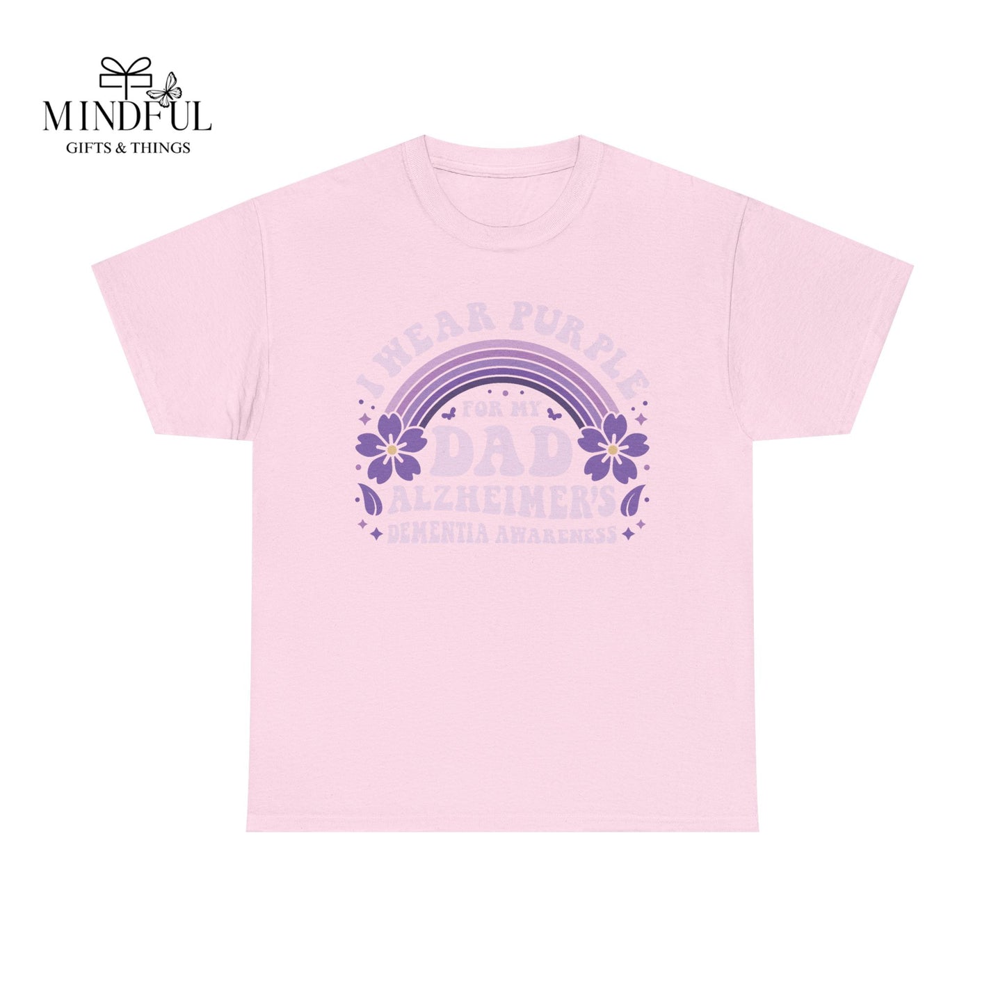Alzheimer’s Awareness Dad T-Shirt — "I Wear Purple For My Dad" Support Tee