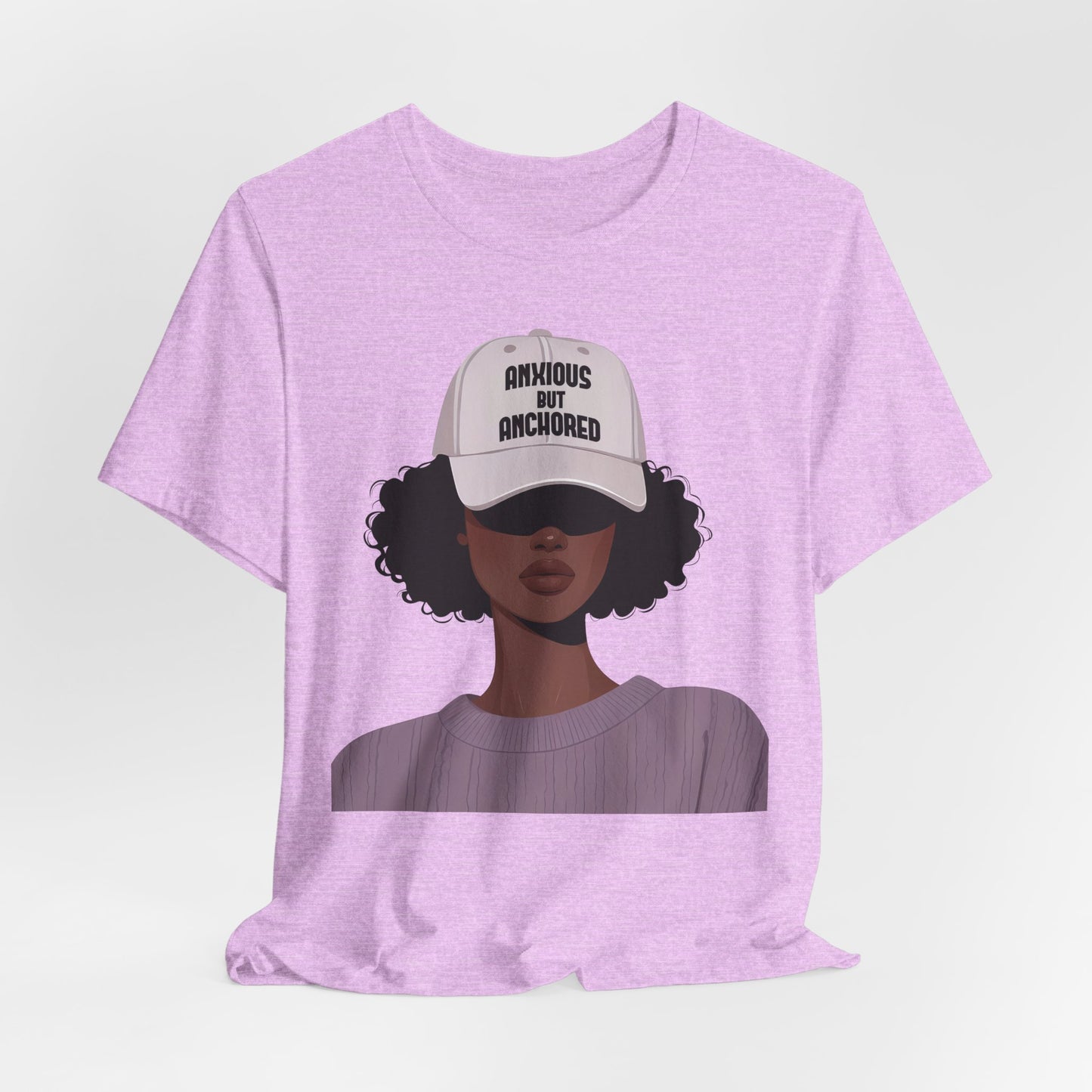 Ambitious But Anchored Graphic Tee — Empowered Black Woman Design