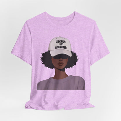 Ambitious But Anchored Graphic Tee — Empowered Black Woman Design