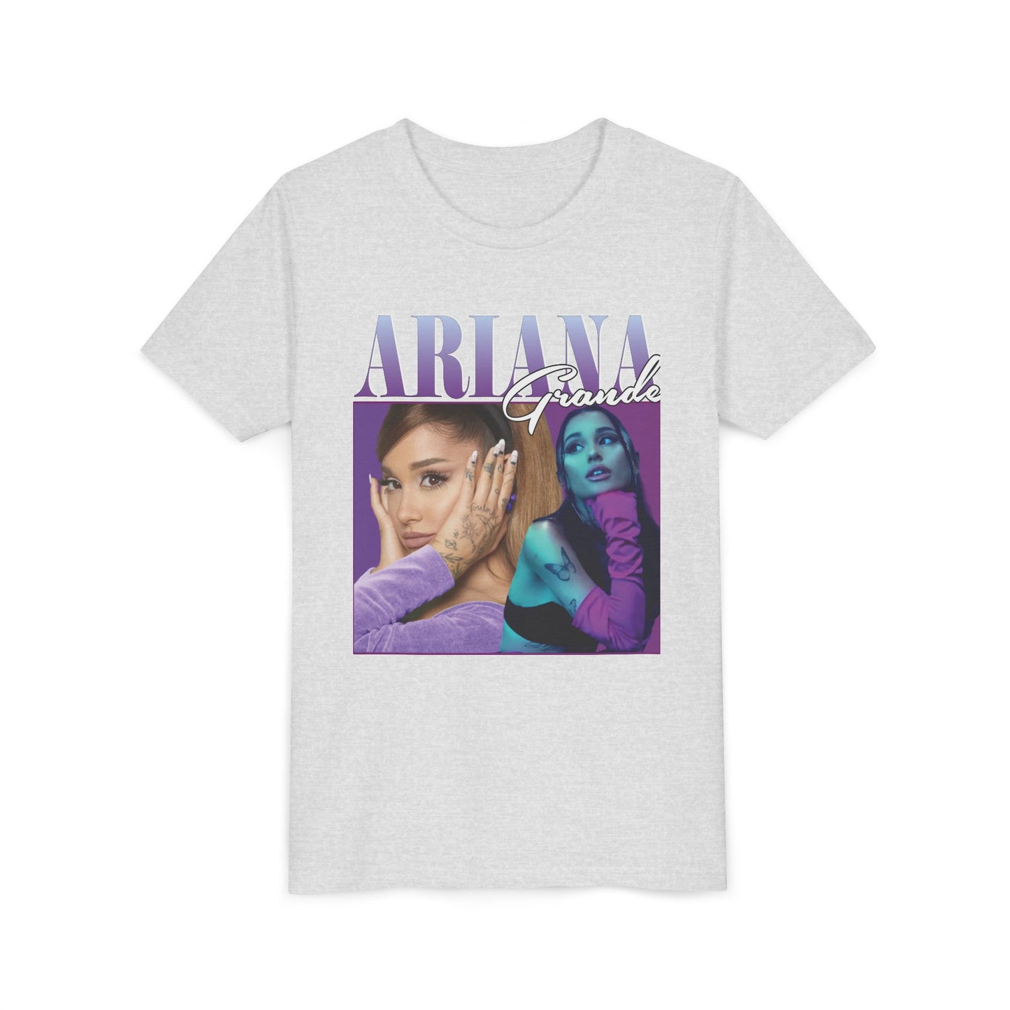 Youth Music Graphic Tee - Purple Photo Collage Design