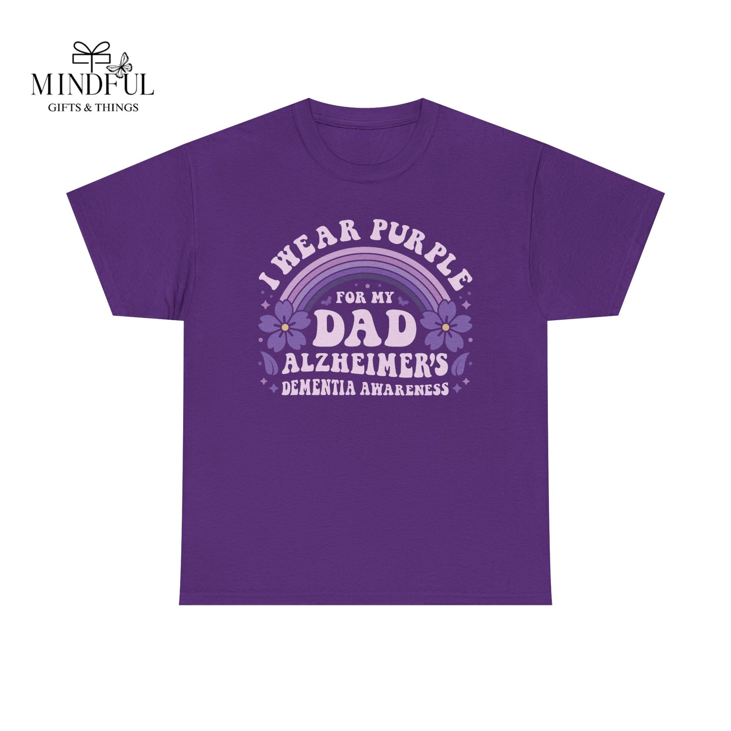 Alzheimer’s Awareness Dad T-Shirt — "I Wear Purple For My Dad" Support Tee