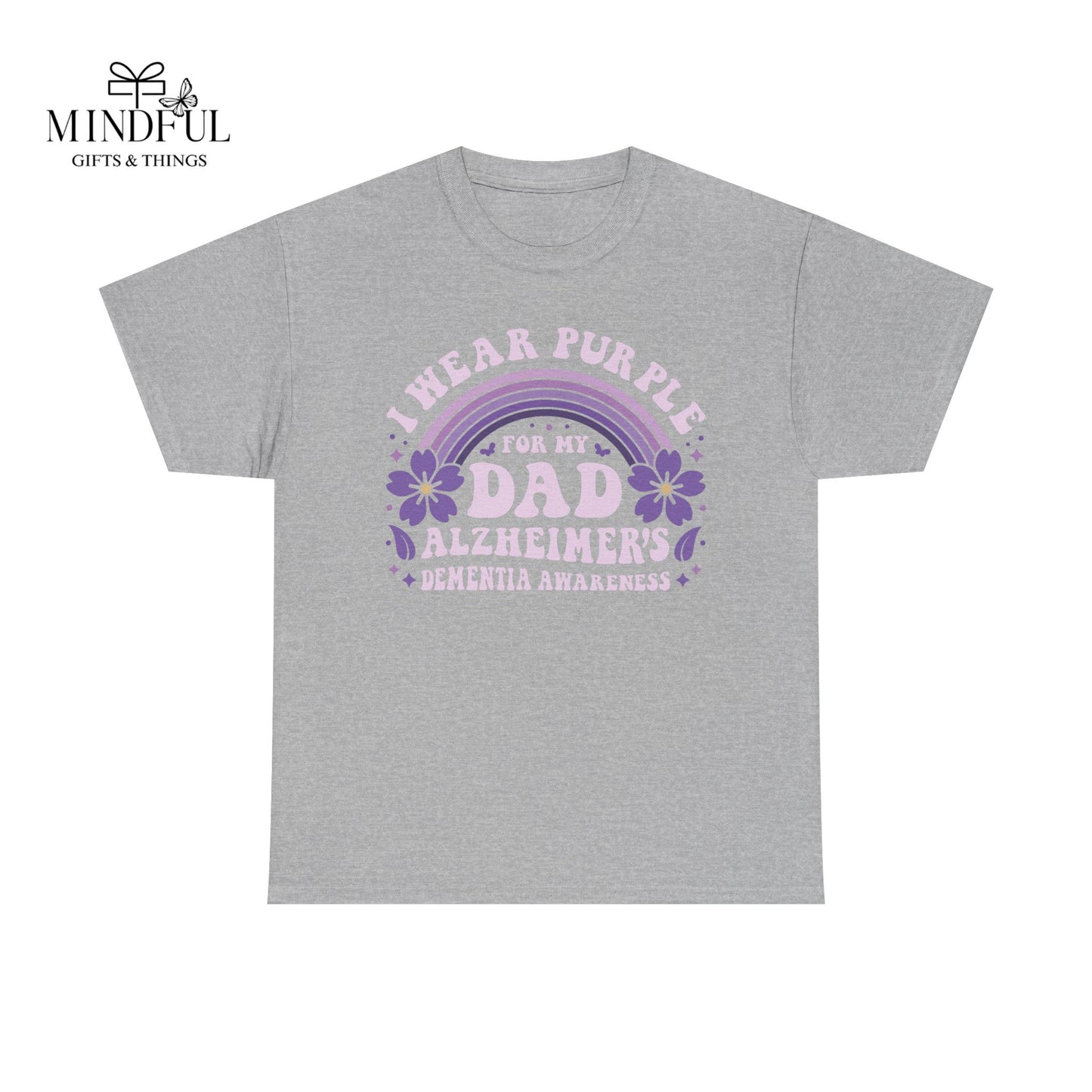 Alzheimer’s Awareness Dad T-Shirt — "I Wear Purple For My Dad" Support Tee