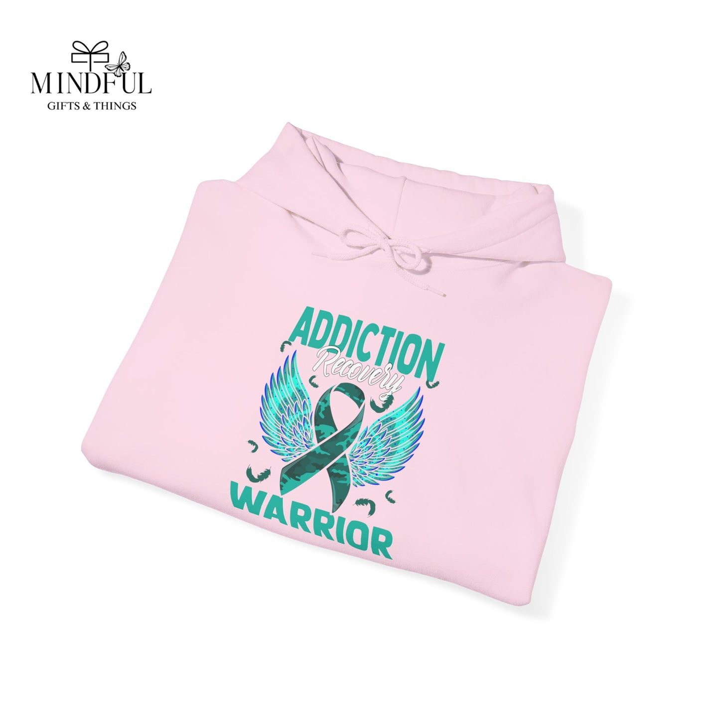 Addiction Warrior Hoodie — Recovery Support Ribbon Sweatshirt