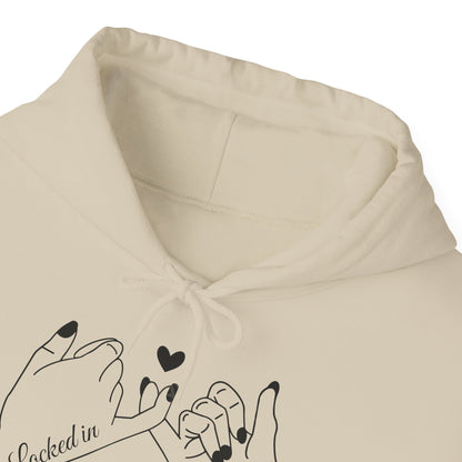 Hoodie — Minimal 'Promise' Pinky Swear Line Art Pullover