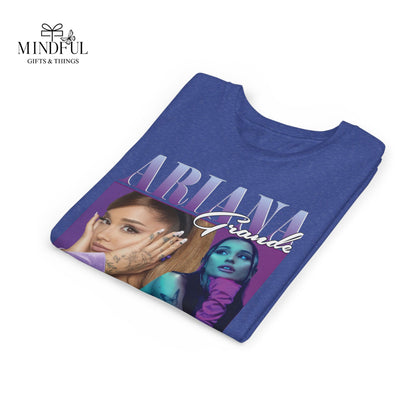 Youth Music Graphic Tee - Purple Photo Collage Design