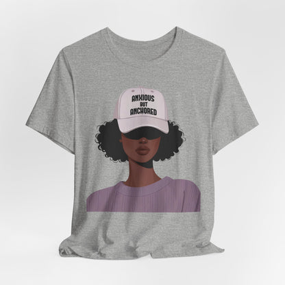 Ambitious But Anchored Graphic Tee — Empowered Black Woman Design