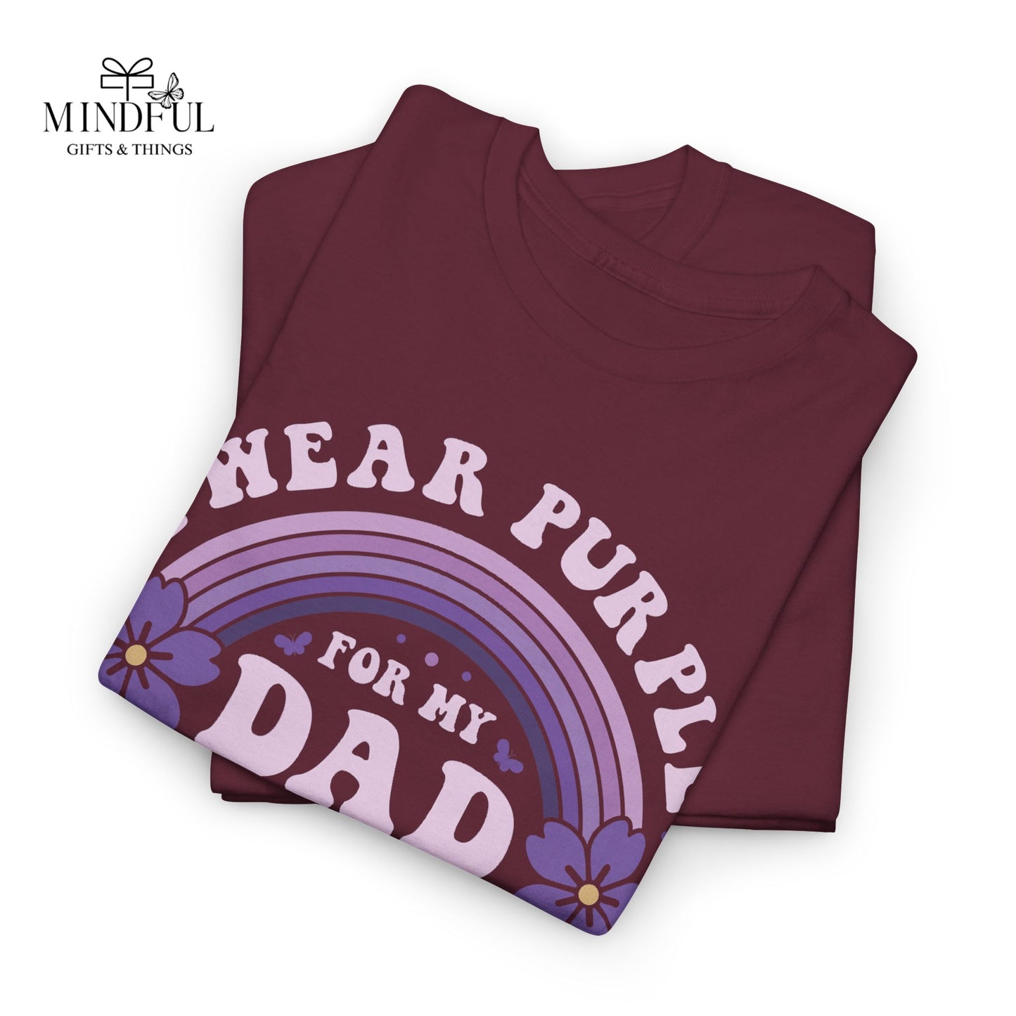 Alzheimer’s Awareness Dad T-Shirt — "I Wear Purple For My Dad" Support Tee