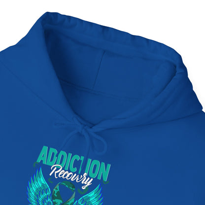 Addiction Warrior Hoodie — Recovery Support Ribbon Sweatshirt