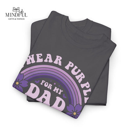 Alzheimer’s Awareness Dad T-Shirt — "I Wear Purple For My Dad" Support Tee
