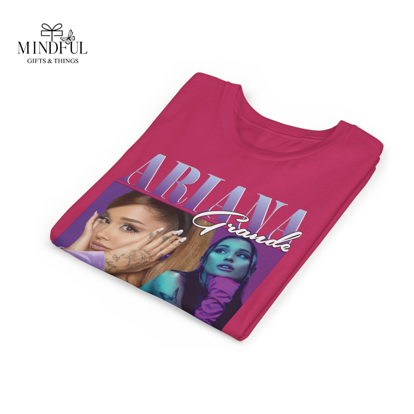 Youth Music Graphic Tee - Purple Photo Collage Design
