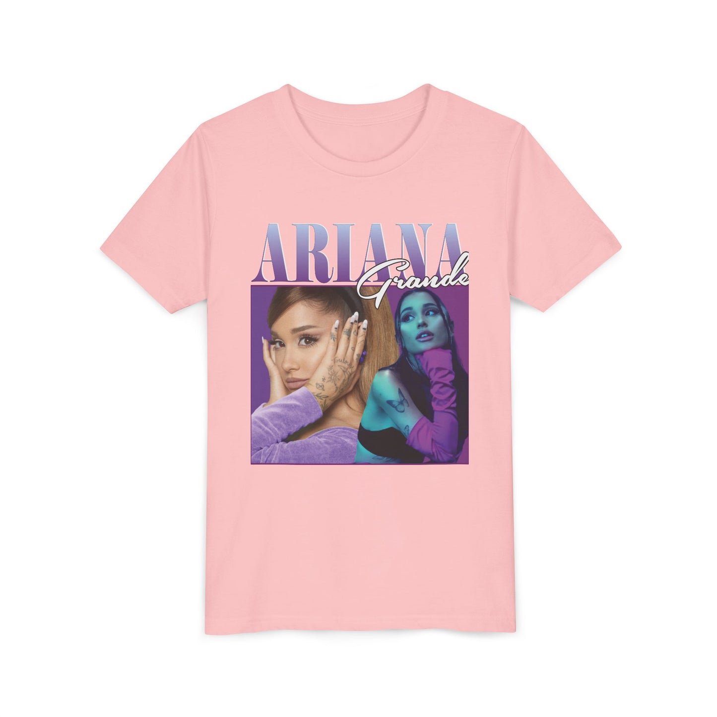 Youth Music Graphic Tee - Purple Photo Collage Design
