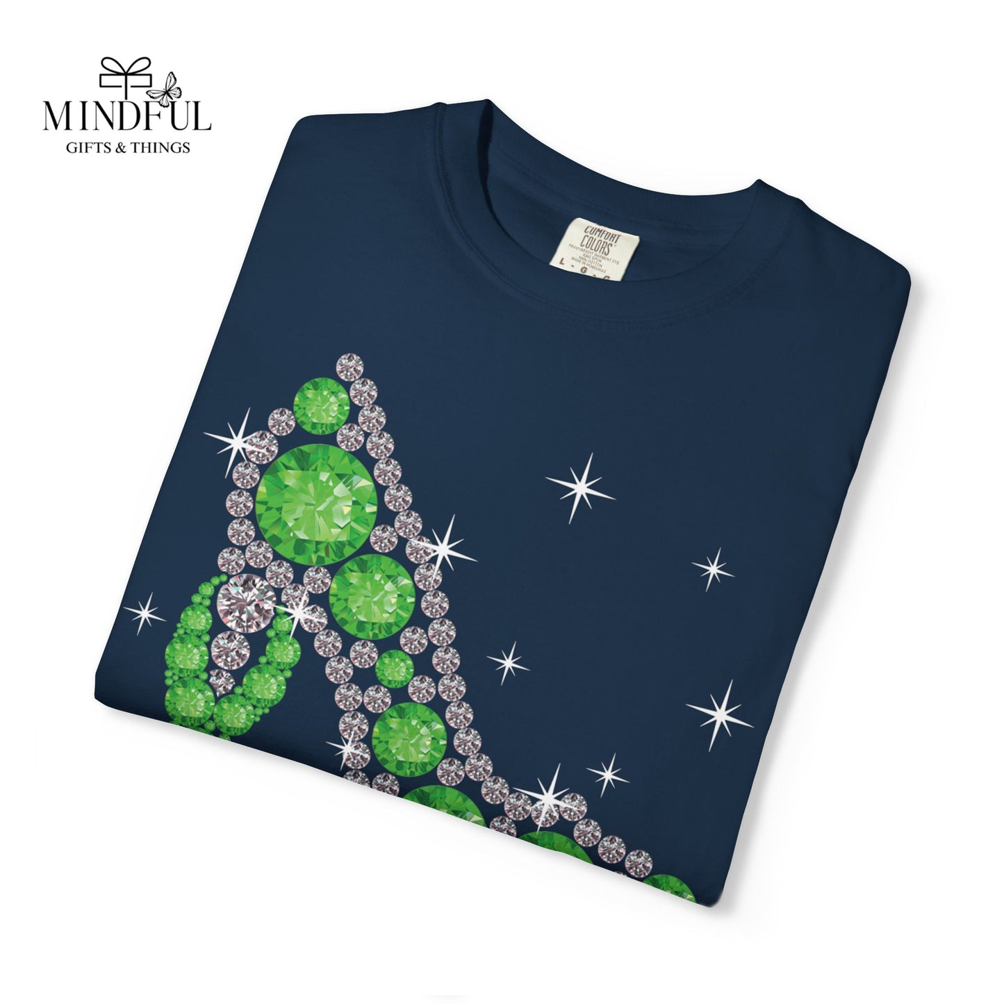 Mental Health Awareness T-Shirt — "Fight Like a Boss" Green Ribbon Heels
