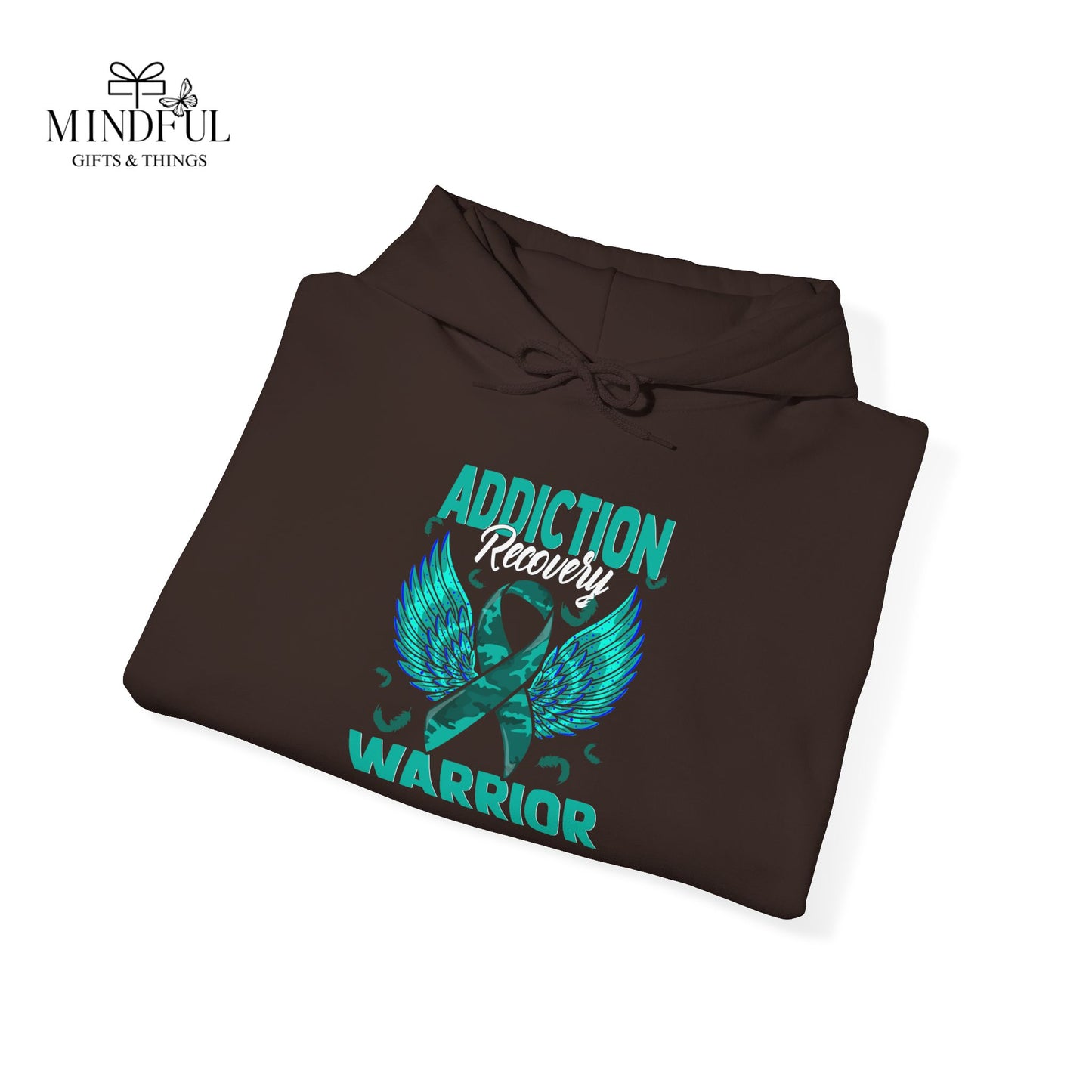 Addiction Warrior Hoodie — Recovery Support Ribbon Sweatshirt