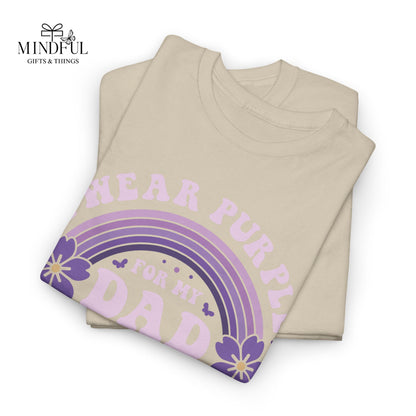 Alzheimer’s Awareness Dad T-Shirt — "I Wear Purple For My Dad" Support Tee