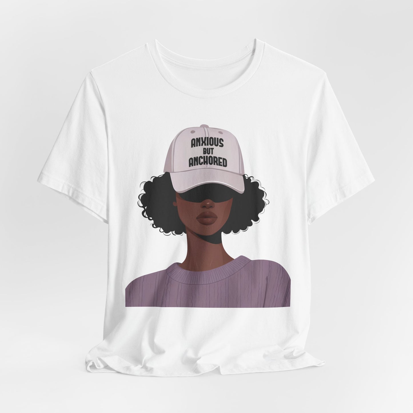 Ambitious But Anchored Graphic Tee — Empowered Black Woman Design