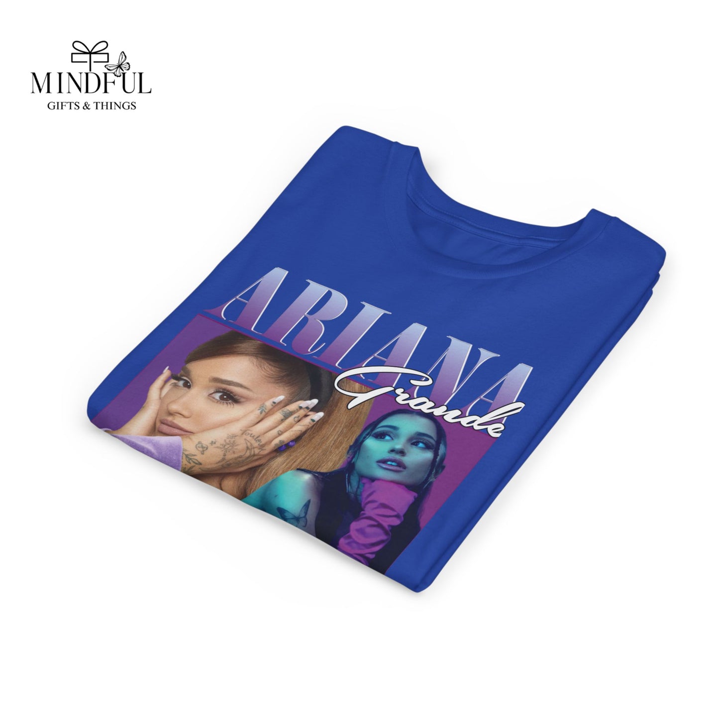 Youth Music Graphic Tee - Purple Photo Collage Design