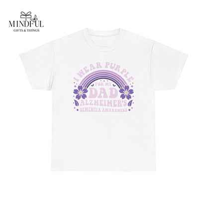 Alzheimer’s Awareness Dad T-Shirt — "I Wear Purple For My Dad" Support Tee