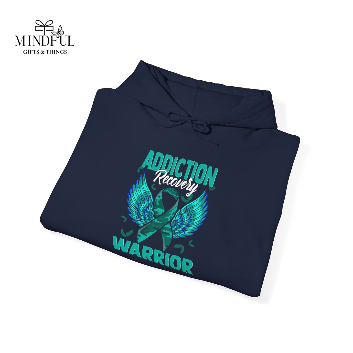 Addiction Warrior Hoodie — Recovery Support Ribbon Sweatshirt