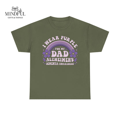 Alzheimer’s Awareness Dad T-Shirt — "I Wear Purple For My Dad" Support Tee