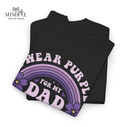 Alzheimer’s Awareness Dad T-Shirt — "I Wear Purple For My Dad" Support Tee