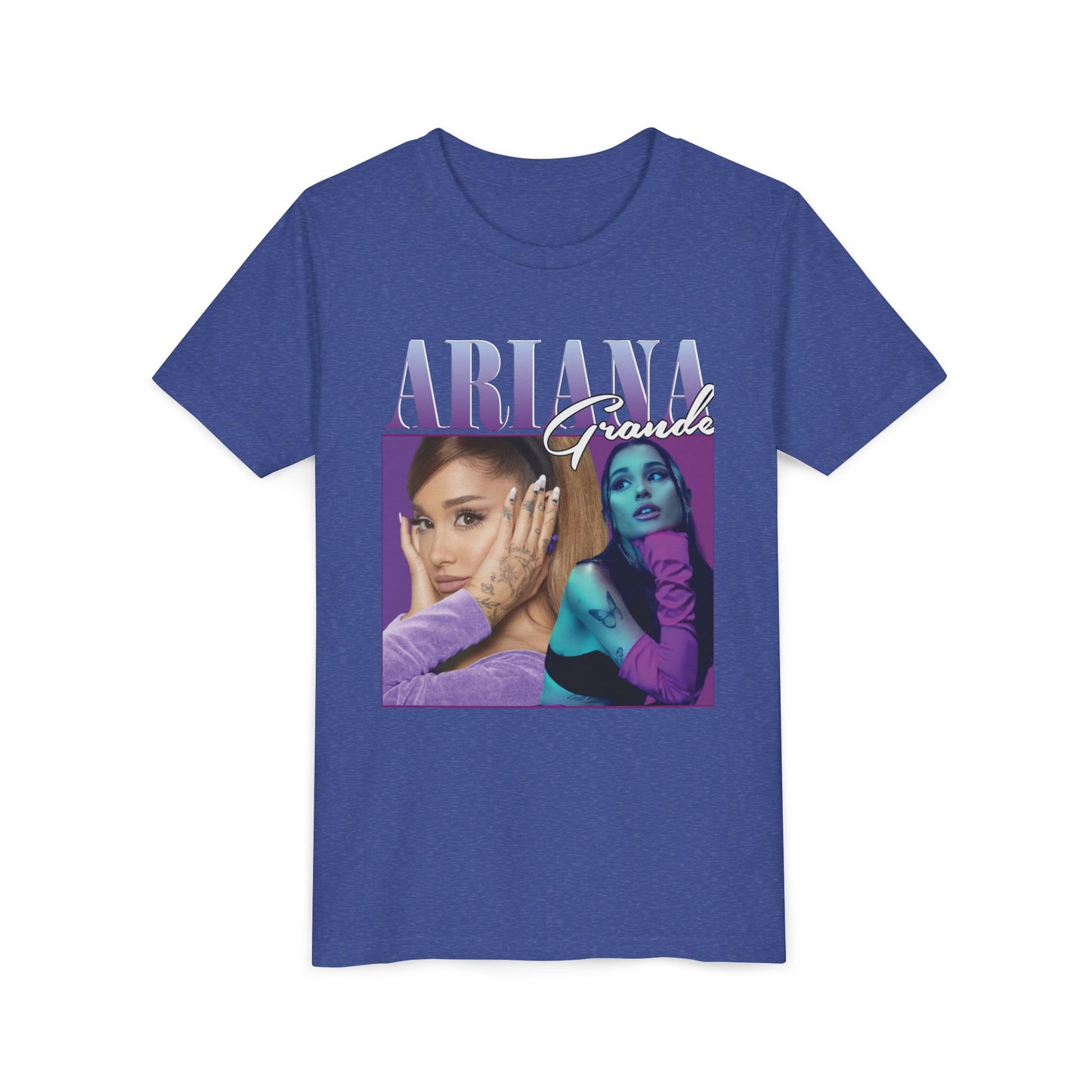 Youth Music Graphic Tee - Purple Photo Collage Design