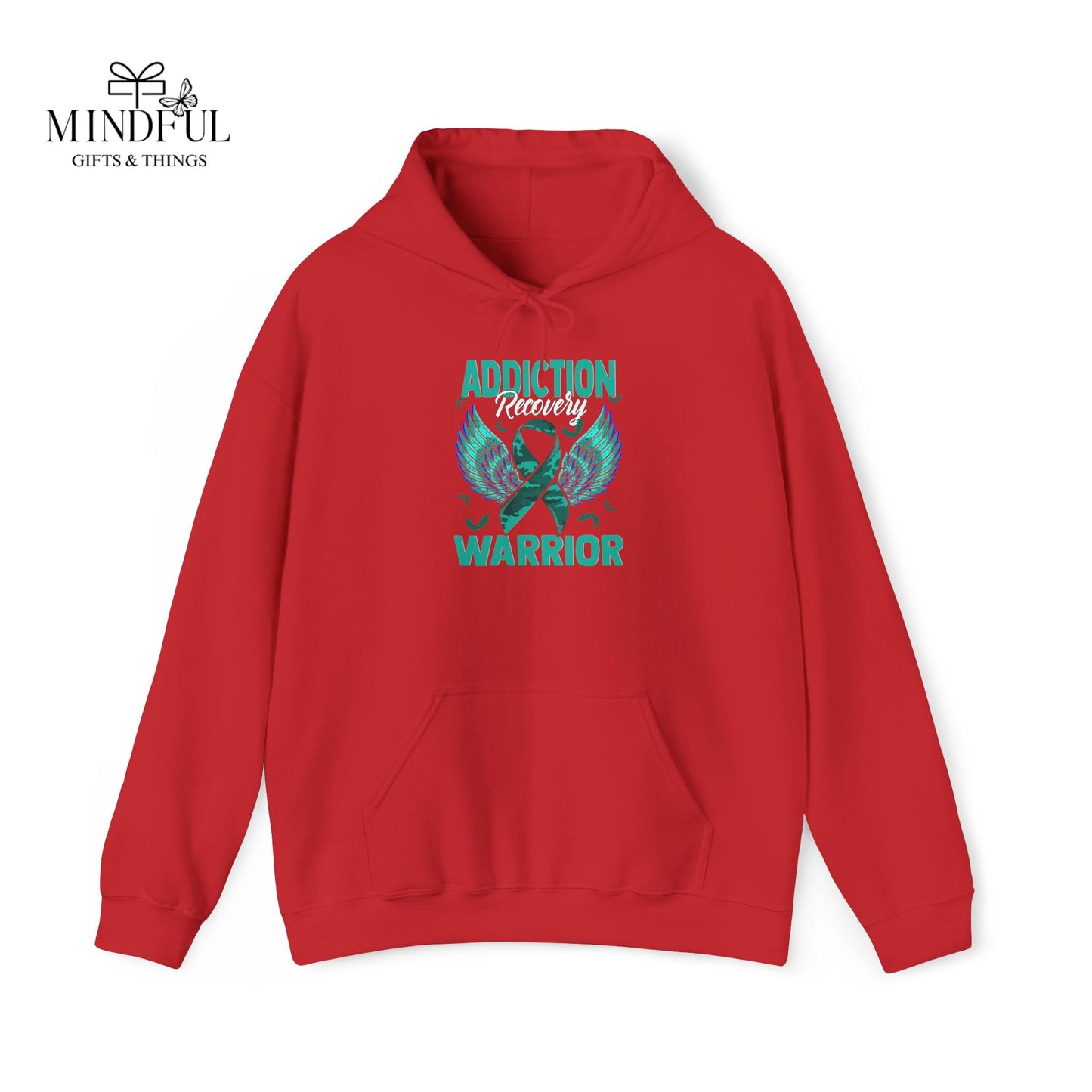 Addiction Warrior Hoodie — Recovery Support Ribbon Sweatshirt