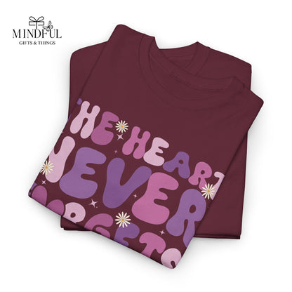 The Heart Never Forgets Tee — Brain Injury Awareness Shirt