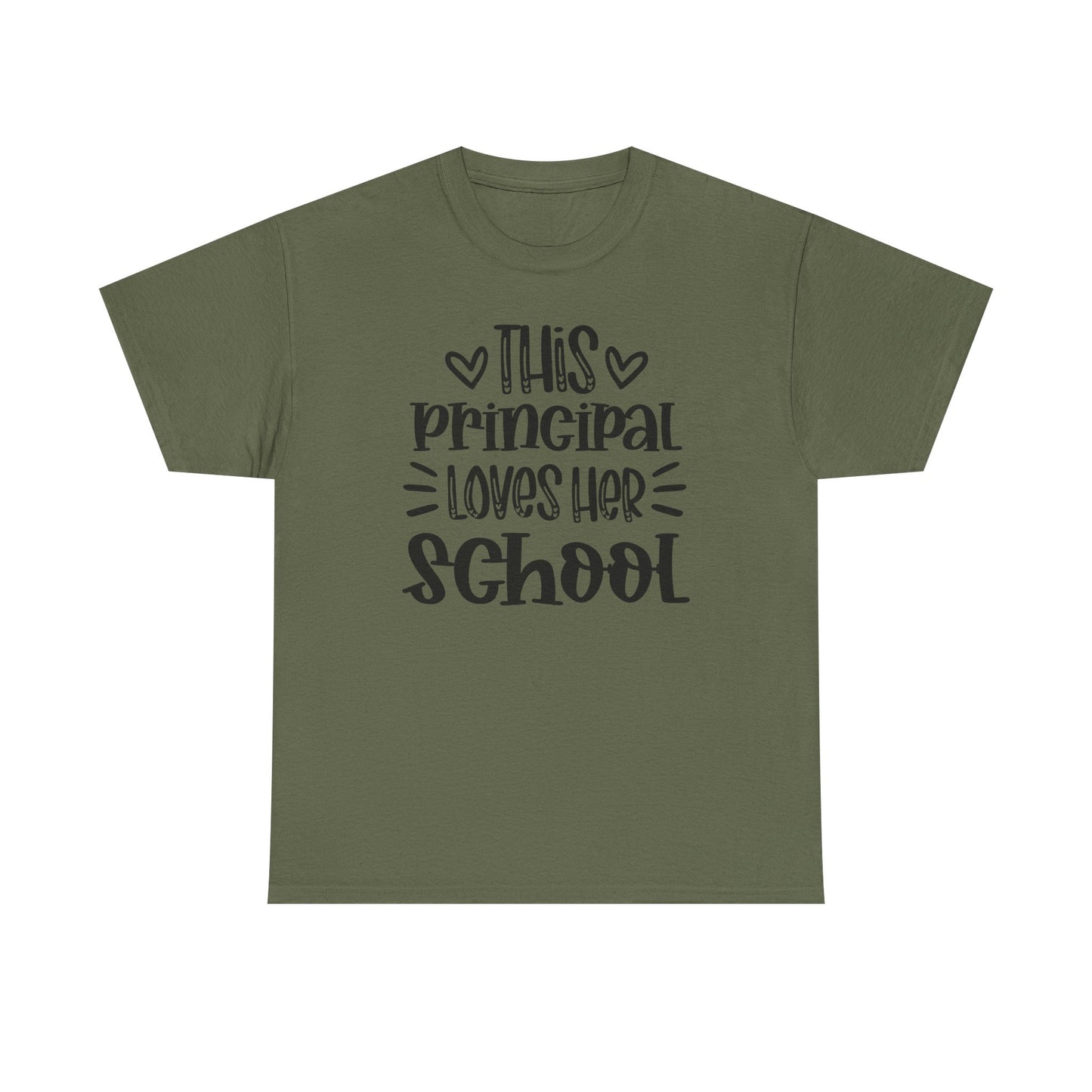 Principal Loves Her School T-Shirt — Cute School Administrator Appreciation Tee