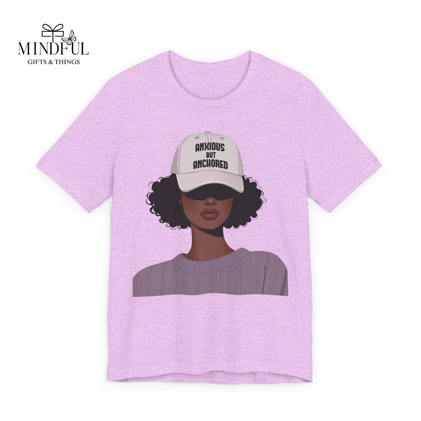 Ambitious But Anchored Graphic Tee — Empowered Black Woman Design