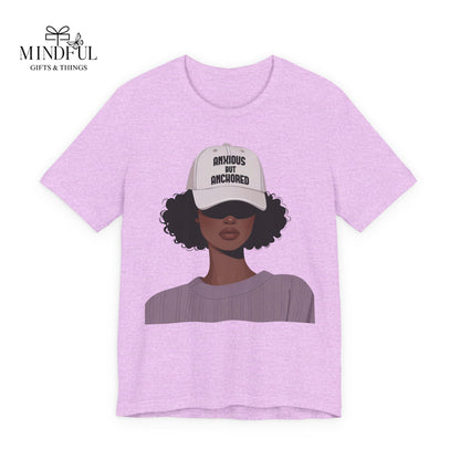 Ambitious But Anchored Graphic Tee — Empowered Black Woman Design