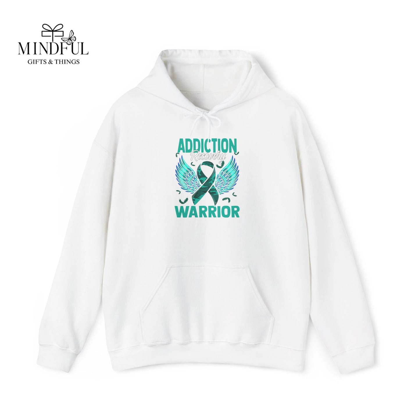 Addiction Warrior Hoodie — Recovery Support Ribbon Sweatshirt